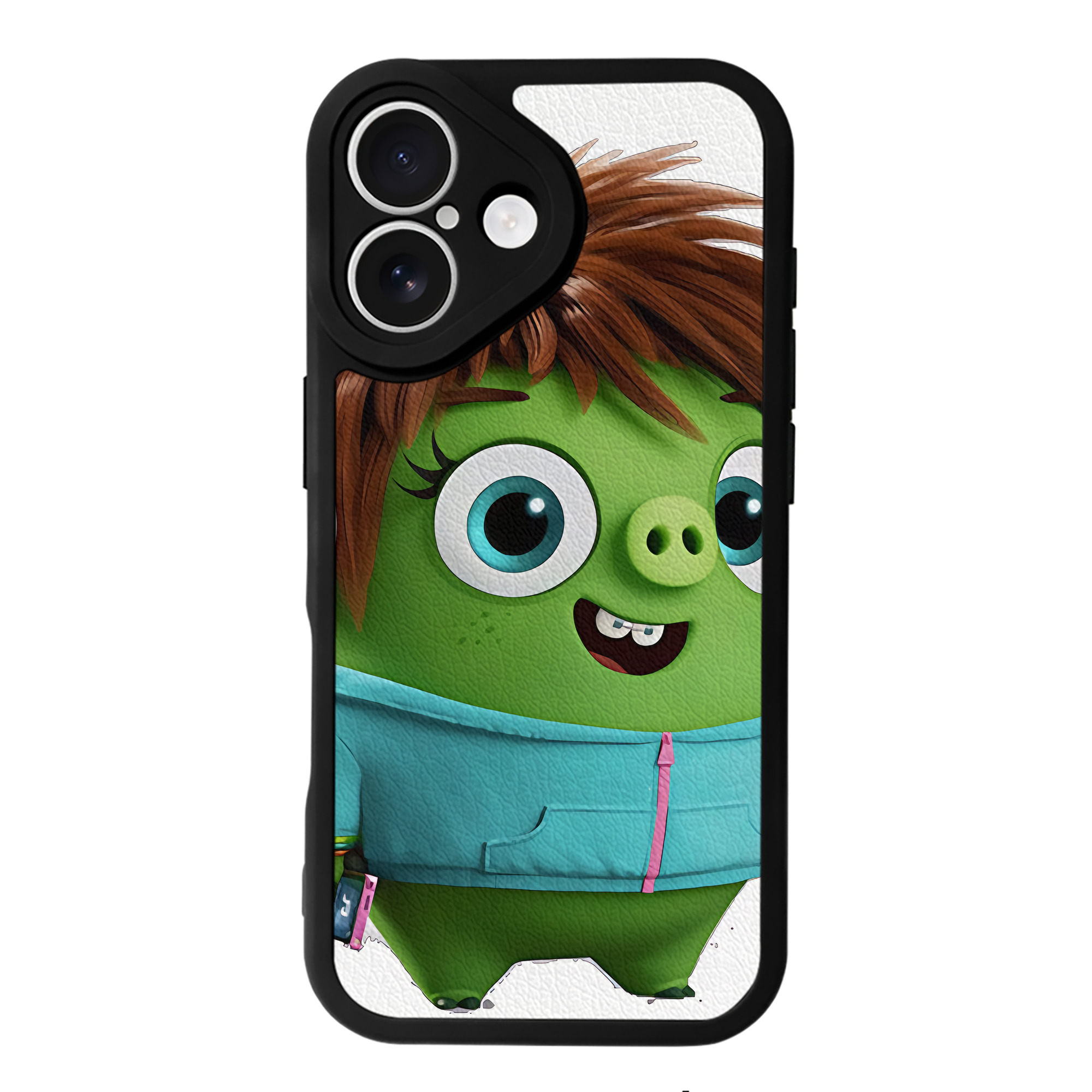 （画像用） Angry Birds アングリーバード 【iPhone 16シリーズ対応】シリコンスマホケース（レザー調） 材質：シリコン